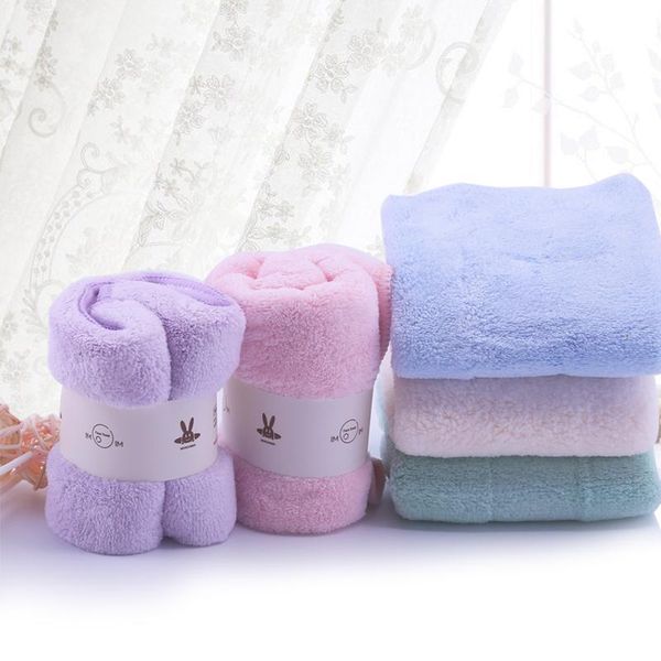 

towel microfiber face super absorbent towels soft comfortable no pilling bath 1pcs 30*30cm for adults