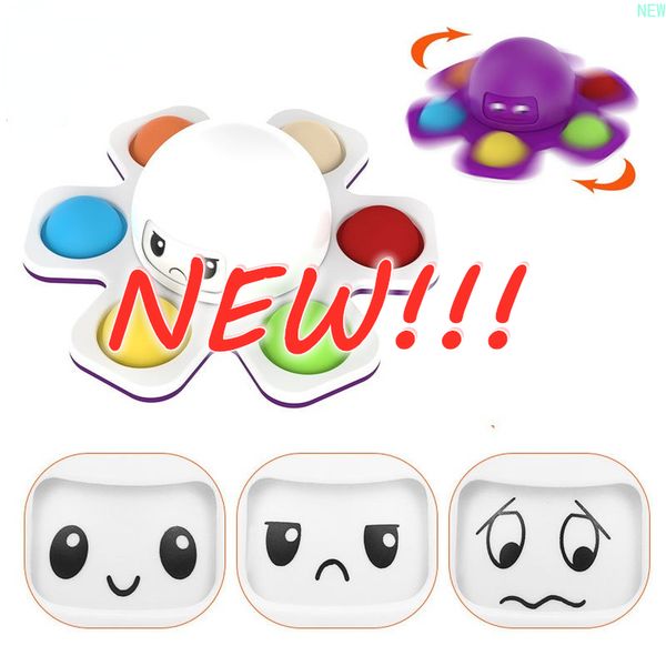 

new fidget spinner toys push it bubble antistress ocs children toys relieve autism squeeze sensory toys