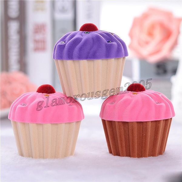 

ice cream jewelry box show lovely ice-cream organizer boxes for earring bracelet small fresh necklace ring packaging, Black;white
