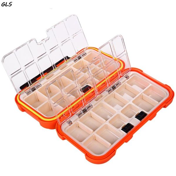 

fishing accessories 16.5x9.5x4.5cm portable tackle boxes multifunction lures container box gear