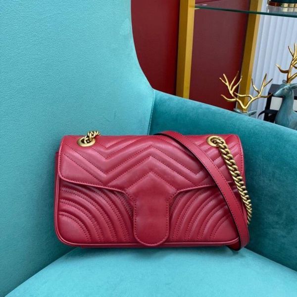 

bandolera luxe diseo handbag à chain marmont genuine flap crossbody black shoulder quilted gold bag de leather main de sacs concep iwbam