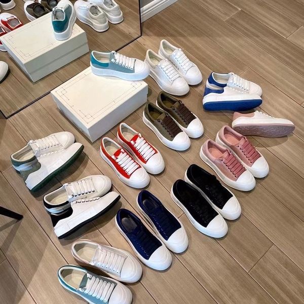 

new platform trainers women's deck lace up plimsoll suede rubber bottom trainers black pink runner canvas sneakers with box eu35-40 no