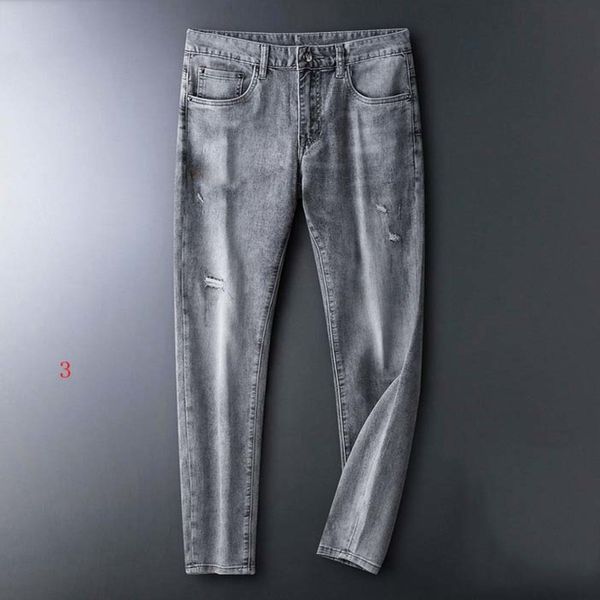 

mens hip hop stylist distrsed ripped jean slim fit motorcycle jeans biker stretch denim trouser 29-40, Blue