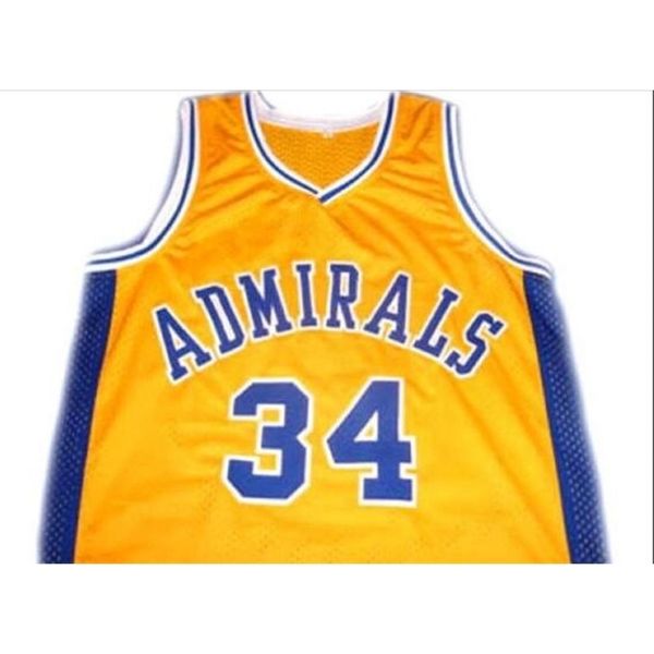

goodjob men youth women vintage ##34 kevin garnett admirals college basketball jersey size s-6xl or custom any name or number jersey, Black