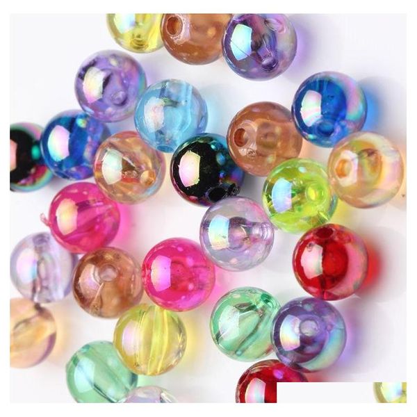 

wholesale 100pcs beautiful round acrylic beads 8mm,, jllnwu yy_dhhome, Silver