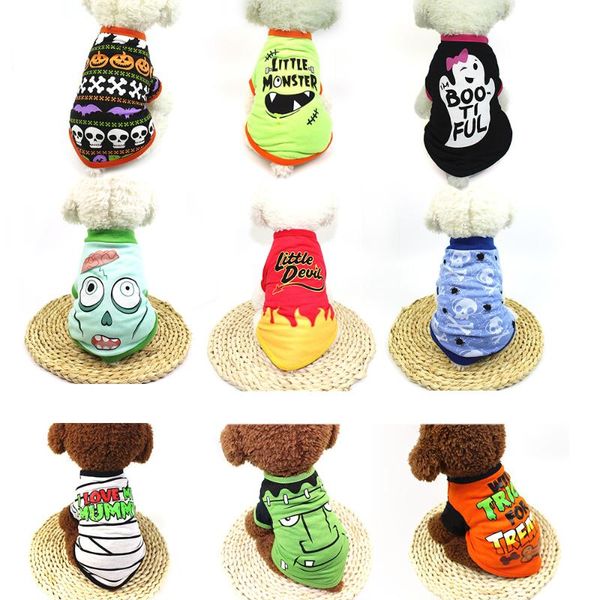 

dog apparel pet clothes halloween decoration for small dogs costume shirts cotton shirt cute t-shirt