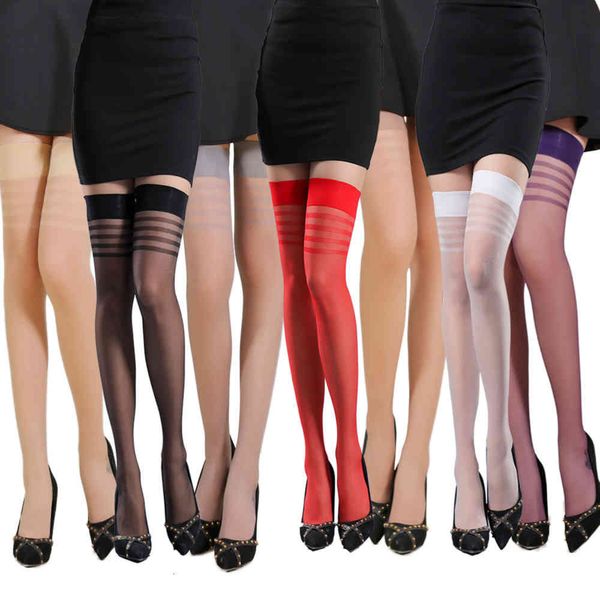 

stockings long silk mouth thigh four temptation, Black;white