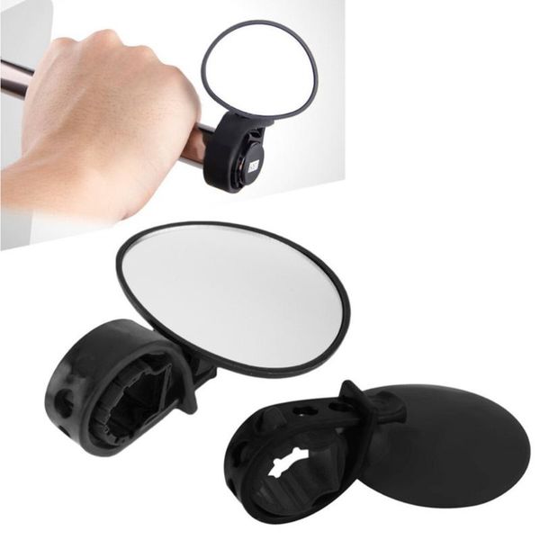 

bike groupsets 2pcs 360 degree rotatable rearview mirror belt buckle universal mirror(black)