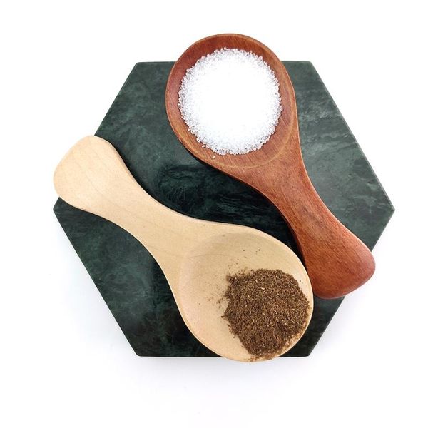 

spoons natural wood condiment scoop flatware coffee tea small mini sugar spoon salt cooking tools kitchen gadgets