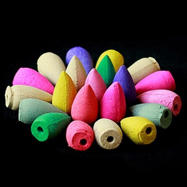 

fragrance lamps x7ab waterfall incense burner ceramic holder with 20 backflow cones for home office yoga aromatcherapy ornament