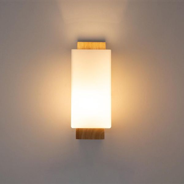 

wall lamp modern wooden led lights nordic wandlamp deco glass aplique pared for home indoor retro luminaire mural