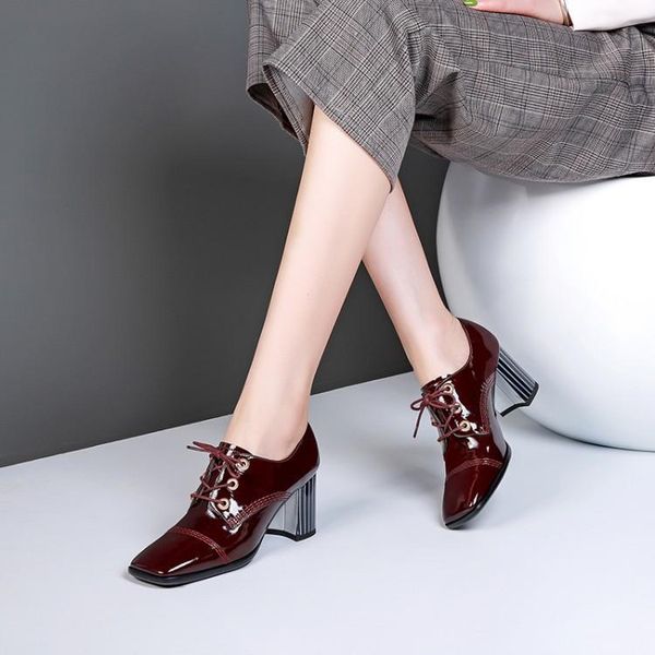 

dress shoes women's heel autumn noble, Black