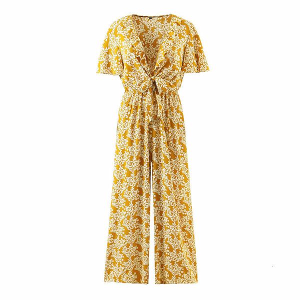 

women's jumpsuits & rompers casual women soft cotton v neck bow lace 2021 summer fashion ladies high street female printed nknv, Black;white