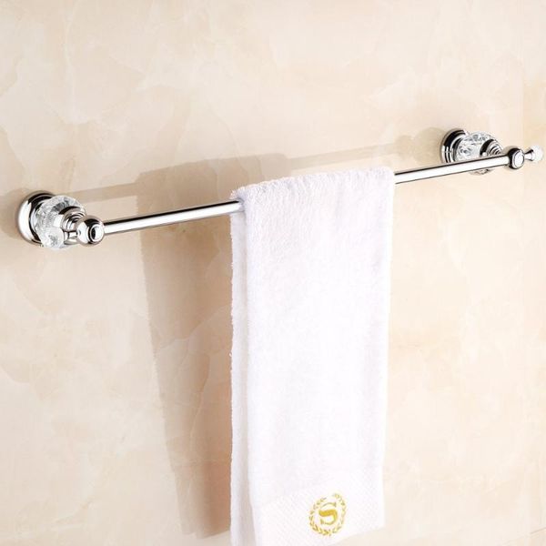 

towel racks leyden wall mounted zinc-alloy and crystal chrome silver bathroom single bar holder rack all for accessory