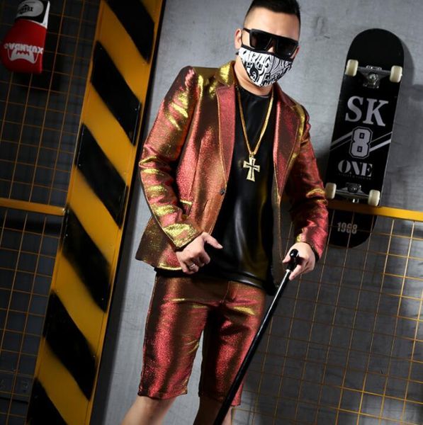 

men's vests m-6xl suits color silver silk shiny dj stage costume gogo nightclub bar singercostumes series vest suit, Black;white