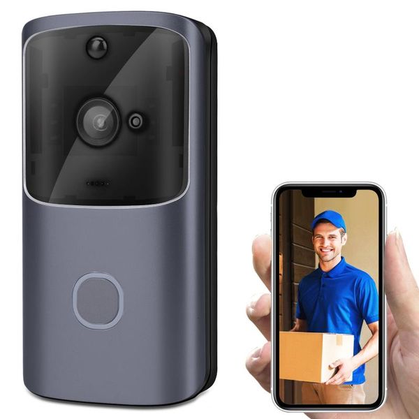 

wirelessly smart doorbell 720p camera wifi visual video phone door bell two-way audio video doorbell