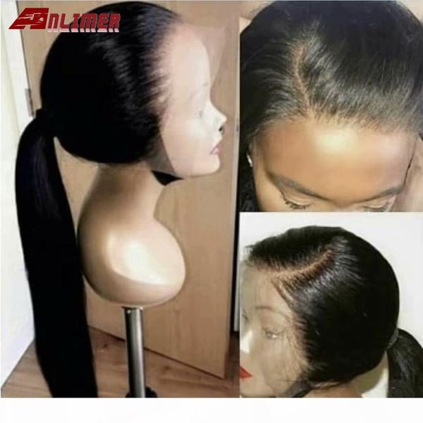 

long straight full lace wigs human hair with baby hair peruvian full lace human hair wigs, Black