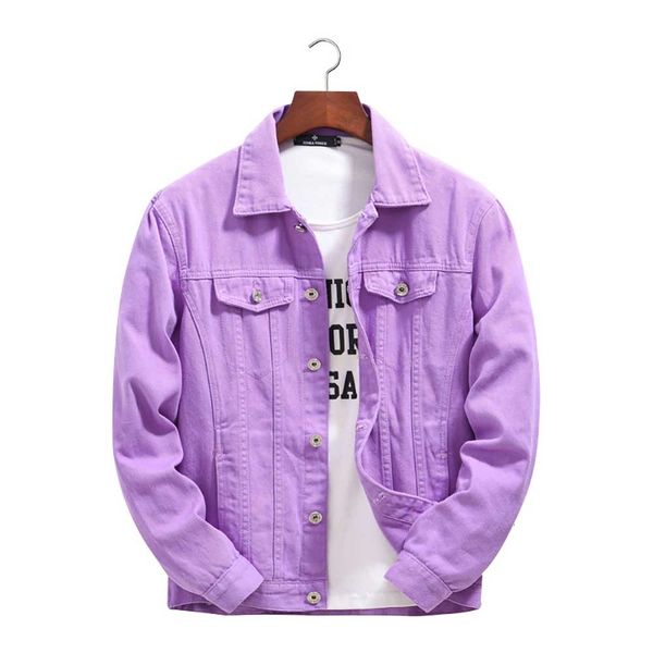 

2021 new fashion plus size denim casual male loose korean baggy cowboy thin outwear men's jacket n85i, Black;brown