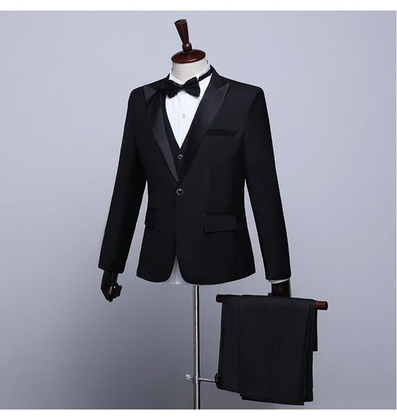Ternos masculinos Blazers 2021 Classic Black Navy Blue Wedding Groom para homens mais recente casaco Designs de cantores de festas Singers Tuxedos Clothing
