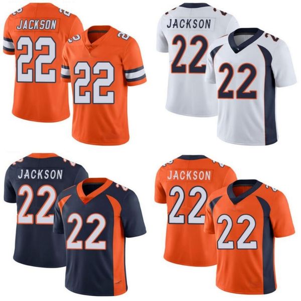 

denver broncos men #22 kareem jackson women youth limited rush jersey, Black
