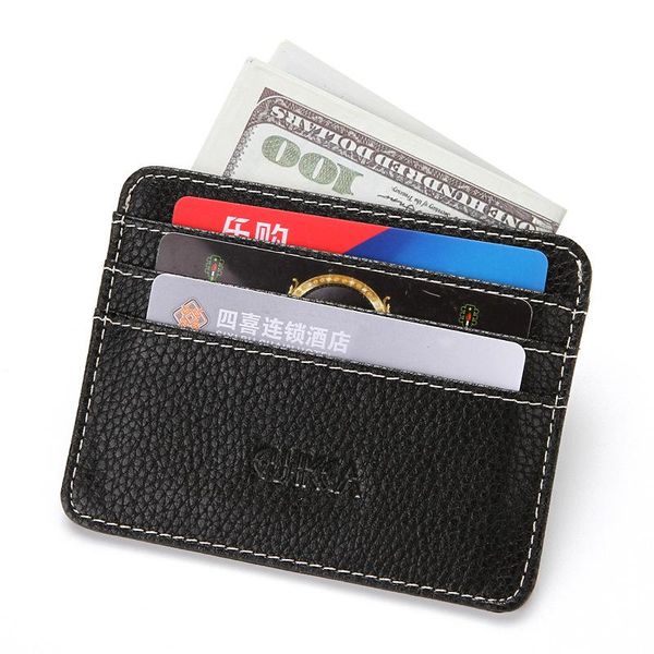 

card holders pu men's short wallet bank holder driving license leather case, Brown;gray