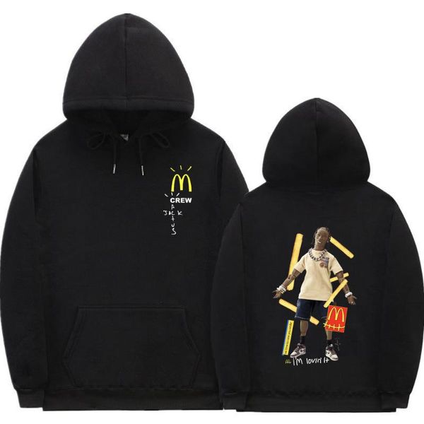 

men's hoodies & sweatshirts print cactus jack hoodie men women travis scom sweatshirt autumn winter cotton hoody mens hip hop style str, Black