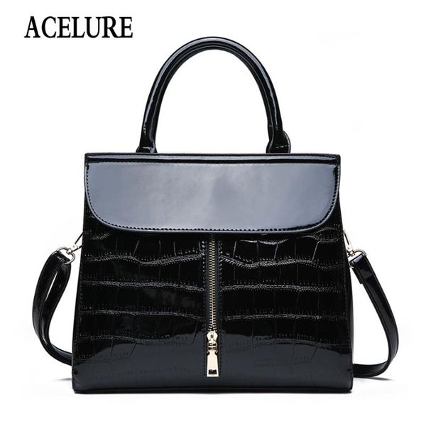 

cross body acelure mother gift hight quality classice pu leather bag for women mid zipper handbags sac a main ladies messenger
