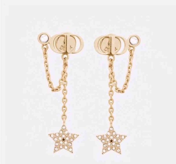 

style earrings long two earrings with red mesh, Golden;silver