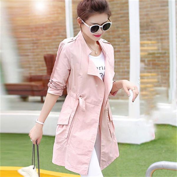 

2021 summer new korean version of sun women's clothes in the wild section windbreaker tides y9mz, Tan;black