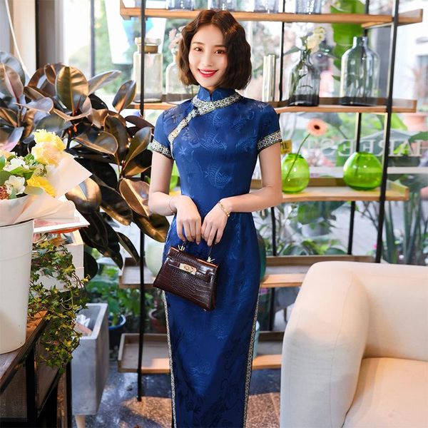 

ethnic clothing 2021 arrivals cheongsam qipao vintage dress for lady, Red