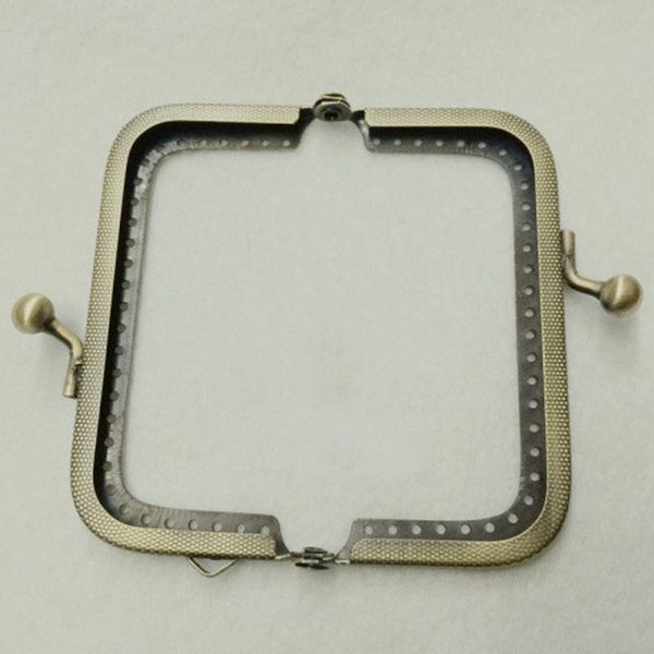 

bag parts & accessories 8.5cm sewing diy kiss clasp bronze vintage embossed arch metal durable hardware purse frame, Black