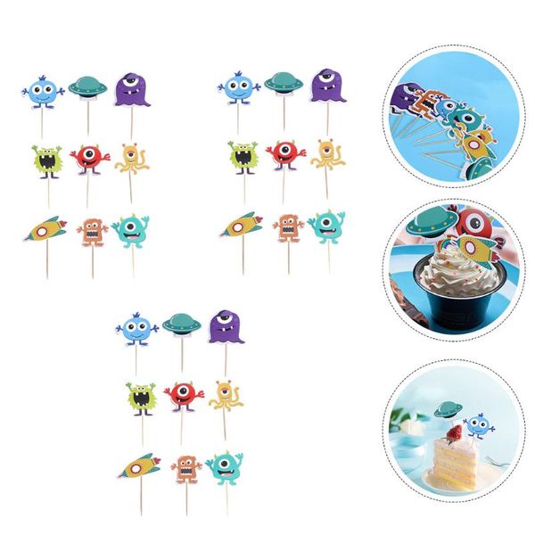 

greeting cards 27pcs monster-themed cake ers delicate birthday decor