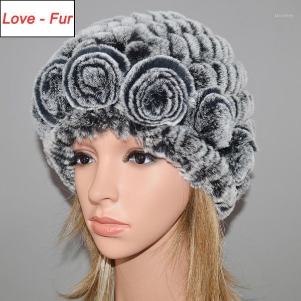

designers ldays real rex fur hat women real rex fur elastic skullies beanies hats handmade natural cap1, Blue;gray