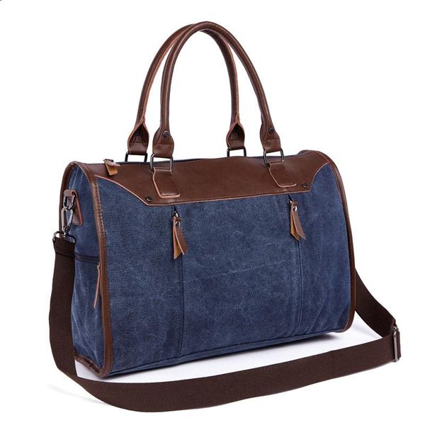 

men's retro brand design casual tote handbag shoulder bag leisure briefcase canvas satchel messenger bag