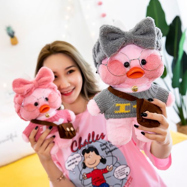 

30cm cute plush toys soft plush toy glasses duck stuffed animals kids plush doll gifts wholesale