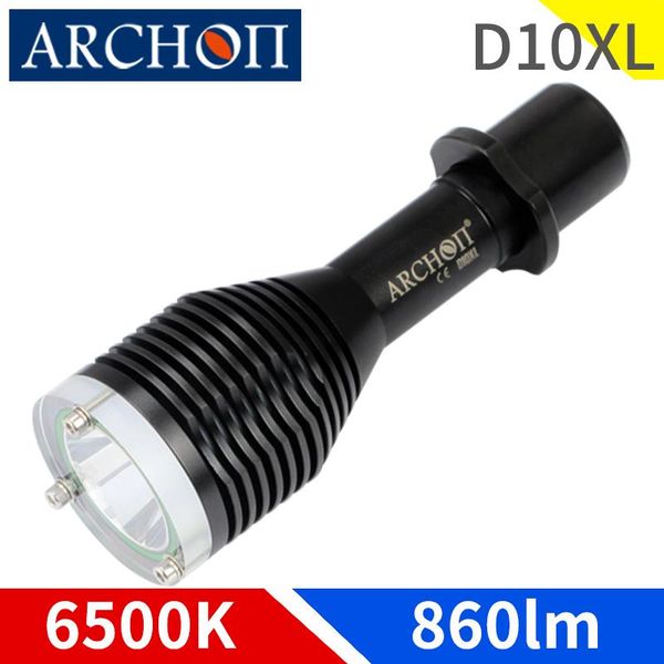 

flashlights torches archon d10xl w16xl 6500k diving professional lighting torch cree xm-l2 u2 led dive lights built 18650 battery