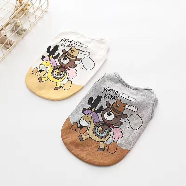 

pet autumn new clothes cotton western bear horses vest teddy bear dog dog clothing factory direct supply