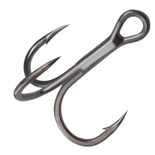

fishing hooks 5pcs/lot brand high strength treble 10# 8# 6# 4# 2# 1# 1/o 2/o strong anchor black