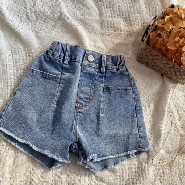 

shorts 2021 arrival girls denim spring fashion kids 1-6 years qm197, Black