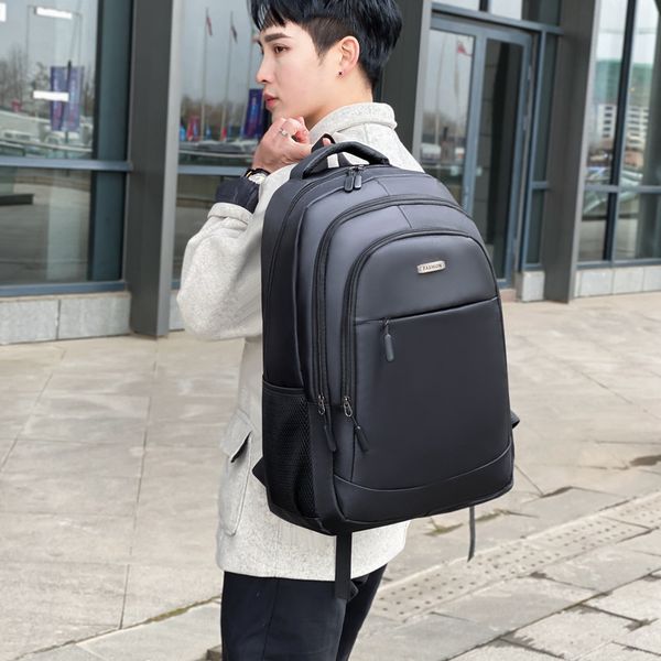 

overseas new men's computer bag fashion backpack middle school student schoolbag outdoor travel business backpack