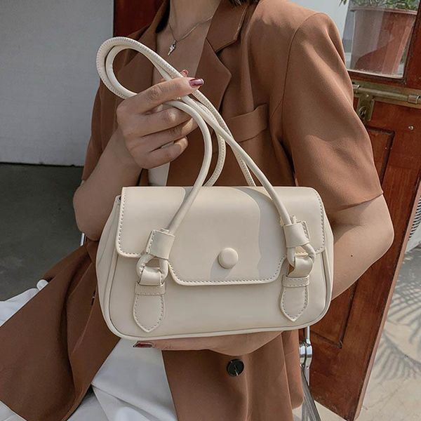 

evening bags 2021 summer style simple small square fashion lady messenger bag pu leather one-shoulder armpit purse