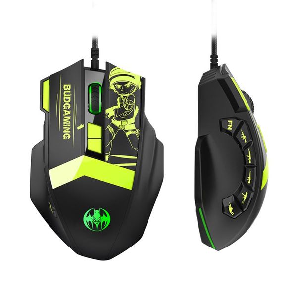 

gm28 rgb lighting usb 2.0 wired mouse 12 buttons 7 gears 7200dpi adjustable programmable gaming mice for games office