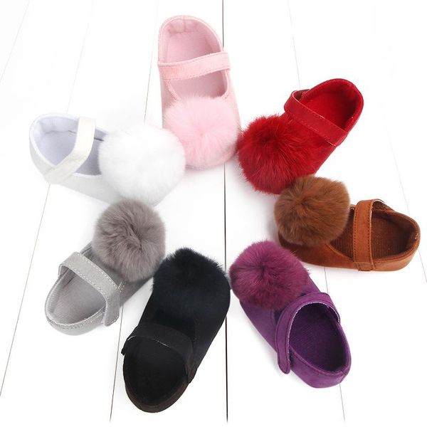 

first walkers spring and autumn models 7 color ball soft bottom non-slip baby shoes toddler 0-1 years old girl