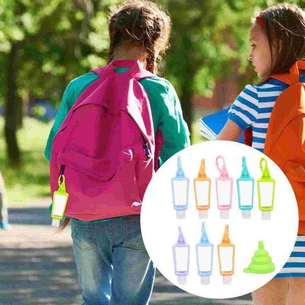 

water bottle 1 set hand sanitizer holder with funnel liquid soap container cover