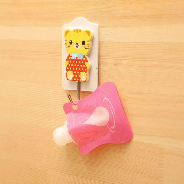 

storage bottles & jars 1pc mini plastic square empty bag lotion cream shampoo dispenser water drop printed refillable bottle portable travel