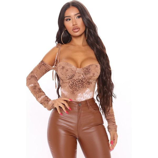 

women's jumpsuits & rompers 2021 summer sling bodysuits for printed sleeveless backless camisole thin clubwear bodycon, Black;white