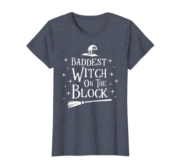 

Baddest Witch On The Block T Shirt Broomstick Funny Spooky, Mainly pictures