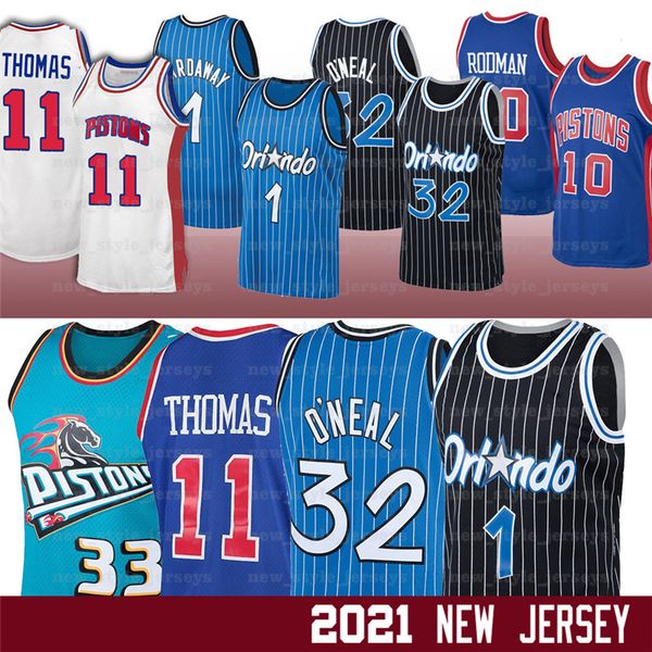 

tracy1 hardaway tim 10 dennis mcgrady rodman 33 grant 11 isiah hill thomas williams 55 jason retro basketball jersey z3, Black;red