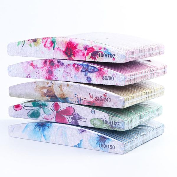 

nail files 25pcs washable buffers polishing grinding sand bar for home (80-80)