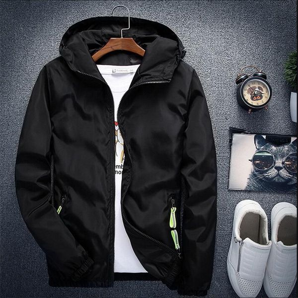 

men's jackets 2021 sports outdoor lightweight jacket casual loose windbreaker, Black;brown
